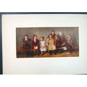  The Smile Famous Painting By Thomas Webster C1913 Print 