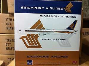 Singapore Airlines B757 212 1980s Colors Aviation200  