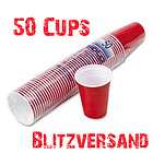 Rote Becher, Red Solo Cups, Beer Pong 16 oz, 50 Stück
