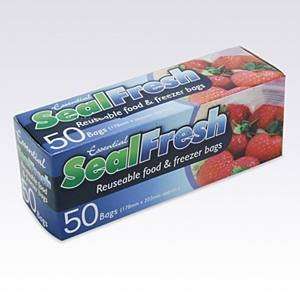   Pack Of 50 Clear 17.9Cm X 20.3Cm Food/Freezer Bags