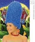 Cartoon Marge Simpsons Blue Dame Fancy Dress Wig New