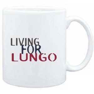 Mug White  living for Lungo  Drinks 
