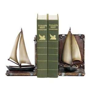    3907 Sailboat   Decorative Bookend, Painted Finish
