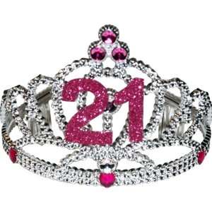  21 Tiara Pink Crown Toys & Games