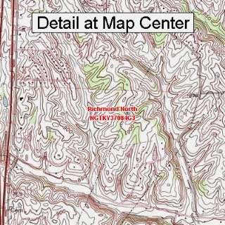  USGS Topographic Quadrangle Map   Richmond North, Kentucky 