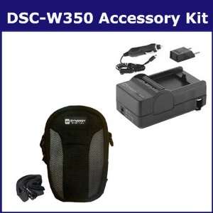 Sony DSC W350 Digital Camera Accessory Kit includes SDM 1515 Charger 