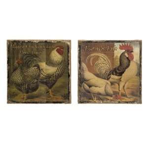  Happy Chickens Lay More Eggs Print   Set of 2