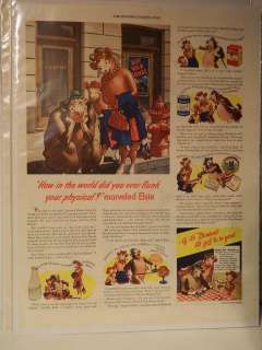 Vintage 1944 Bordens Milk Dairy Ice Cream Magazine Ad  