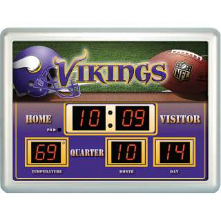 Minnesota Vikings Clocks Team Sports Minnesota Vikings 14x19 