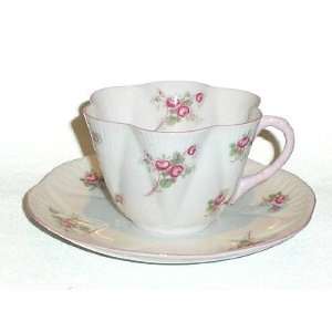  Shelley China ROSE SPRAY Dainty Tea Cup & Saucer #13545 