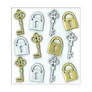   Jewels Cabochons Locks And Keys; 3 Items/Order Arts, Crafts & Sewing