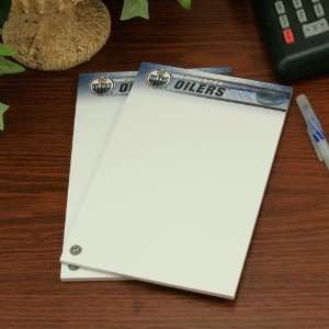  NHL Edmonton Oilers Two Pack 5 x 8 Team Logo Notepads 