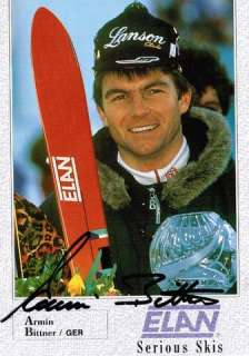 Armin Bittner Ski Alpin Slalom seltenes Autogramm  