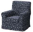 IKEA Ektorp JENNYLUND Chair SLIPCOVER COVER Laxa Blue 5
