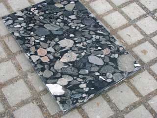   +Esstisch mit Granitplatte + schwarzer Naturstein antik matt  