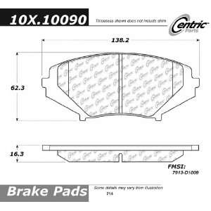  Centric Parts, 102.10090, CTek Brake Pads Automotive
