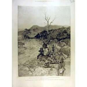  1900 KingS Royal Rifles Tugela Boer War Africa Print 