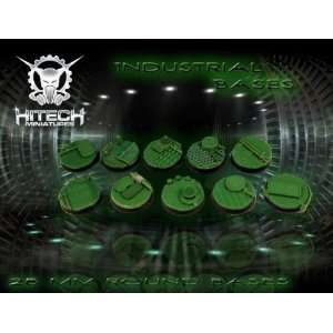  HiTech Miniatures 25mm Industrial Bases Toys & Games