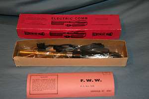 Vintage Kentucky Maid Electric comb No 82 EL original box  