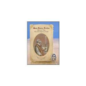 St Andrew Avellino Healing Holy Card with Medal