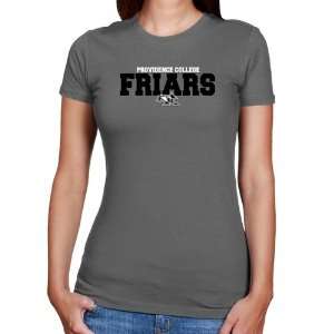 Providence Friars Ladies Charcoal University Name Slim Fit T shirt 