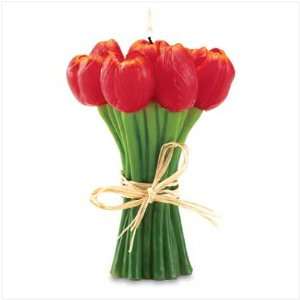  RED TULIPS CANDLE