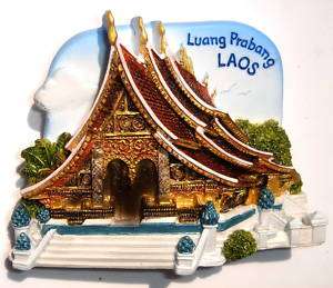 Wat Xieng Thong, Luang Prabang, LAOS, 3D Fridge Magnet  