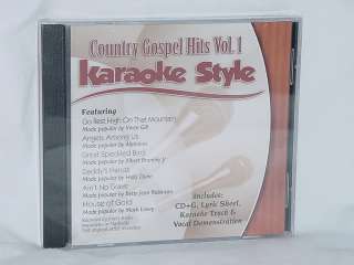Country Gospel Hits V1 Christian Karaoke NEW CD+G  