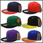 OLD SCHOOL STYLE SNAP BACK ONE SIZE TWO TONE BASEBALL HATS CAP 