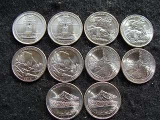 2010 P&D 10 coin BU AMERICA the BEAUTIFUL set  