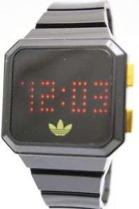 New Adidas Peachtree Digital LED Black Rubber band Watch Date ADH4046 