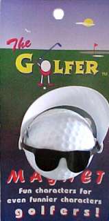 Its a funGolfer Magnet Made from a real golf ball by GameDay Sports 