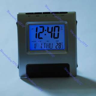 Transparent Screen LCD Digital Alarm Clock Reminder 002  