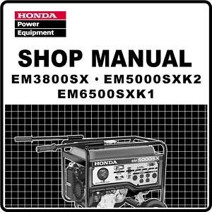 Honda em5000 generator owners manual