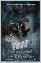 Empire Strikes Back   ORIG MOVIE POSTER U.S. 1SH 1980  