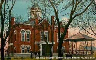 Nebraska, NE, North Platte, Lincoln County Court House Postcard  