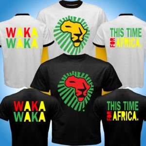 WAKA WAKA Shakira This Time for Africa Red Lion T Shirt  