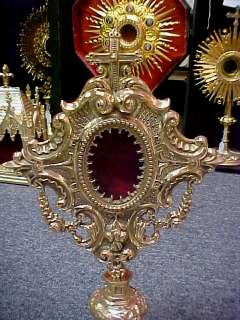 Great French Reliquary + Monstrance Style + 18 ht.  