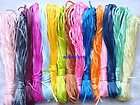   color Nylon Rattail Chinese Knot Braided Bracelet Charm Cords 2mm NF1