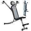 body coach Faltbare Trainingsbank Multi Gym, schwarz / grau 