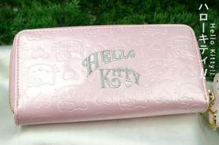 JW12 Pink Hello Kitty Adorable Wallet Purse Bag&Kitty Pendant