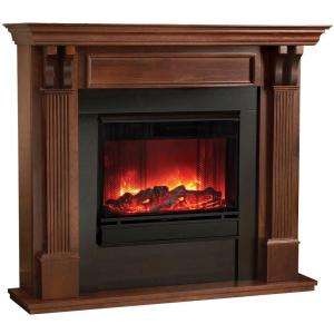 Real Flame Ashley Indoor 41.64 In. Mahogany Electric Fireplace 7100E M 