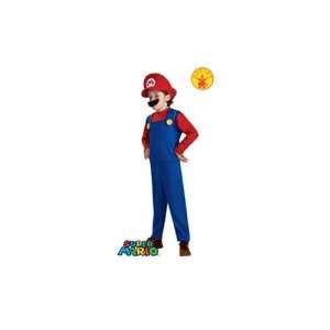 Super Mario tm Normales Overallkost?m, Hut und Schnurrbart. Kindgr??e 