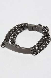 Mister The Double Wrap Metal Bracelet in Matte Black  Karmaloop 