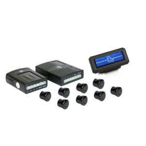 Profi Einparkhilfe mit 8 silbernen Sensoren für Front & Heck, PDC 