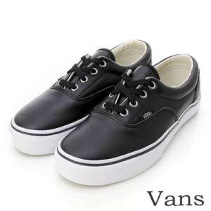 BN Vans ERA (LEATHER) Black/Turtledove Shoes #V43  