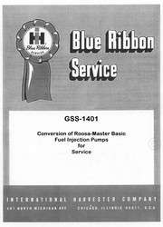 International D 282 301 361 Roosa Master Service Manual  