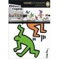 Keith Haring   Fünf Tanzende Wand Tatoos Aufkleber Poster Sticker (70 