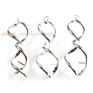 100pcs 160587 Wholesale Silvery Smooth Earwires Hook Earring Findings 