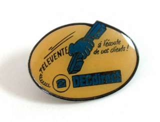 FRENCH DECDIRECT TELEVENTE ADVERTISING PIN BADGE *  